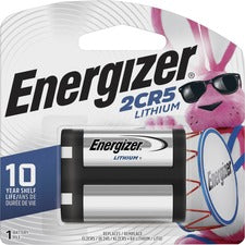 Energizer 2CR5 Batteries, 1 Pack - For Camera - 6 V DC - 1300 mAh - Lithium (Li) - 1 / Pack