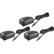 Dymo LabelMaker AC Adapter - 3 Pack - 120 V AC, 230 V AC Input - Black