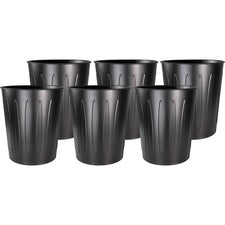 Genuine Joe 6-gallon Fire-safe Trash Can [CAN;TRASH;6 GAL;METAL-CT]