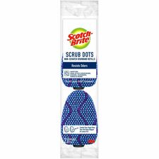 Scotch-Brite Scrub Dots Dishwand Refill - 3.5" Width x 4.4" Length - 14/Carton - Blue