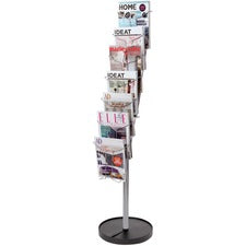 Alba Display Rack - 400 x Sheet, 7 x Document - 7 Compartment(s) - 59.1" Height%Floor - Metal - 1 Each