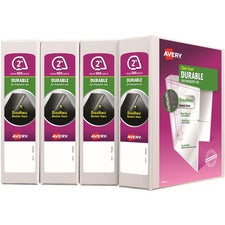 Avery&reg; Durable View 3 Ring Binder [BINDER;DV;2";WHITE;4PK-CT]