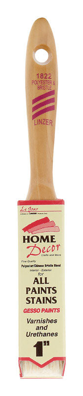 LINZER - Linzer Home Decor 1 in. Flat Paint Brush - Case of 12