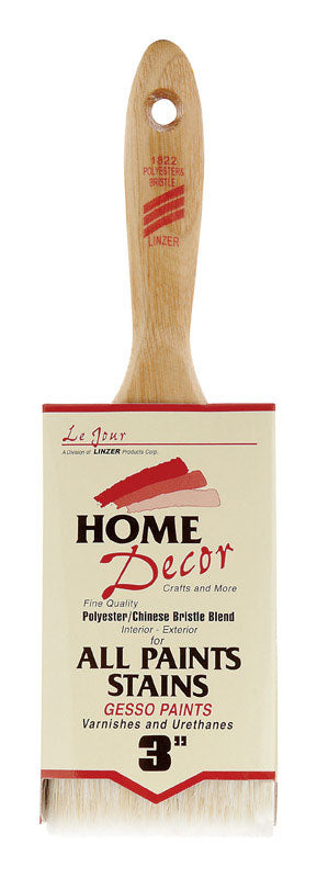 LINZER - Linzer Home Decor 3 in. Flat Paint Brush - Case of 12