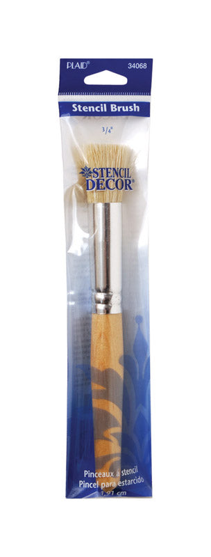 PLAID - Plaid Stencil Decor 3/4 in. Round Stencil Paint Brush - Case of 6