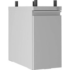 Lorell Slim Hanging Tower File Cabinet with Concealed Drawer [PEDESTAL;HANGING;SILVER-EA]