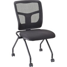 Lorell Training Room Guest Chairs [CHAIR;TRAIN;MESH;CAST;ARMLE-CT]