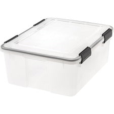 IRIS WeatherTight Heavy-duty Storage Tote [BOX;WEATHERTIGHT;30.6QT-CT]