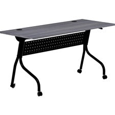 Lorell Flip Top Training Table [TABLE;TRN;FLIP;60X24;WC/BK-EA]