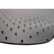 Advantagemat&reg; Black Vinyl Lipped Chair Mat for Carpets - 45" x 53"