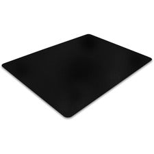 Advantagemat&reg; Black Vinyl Rectangular Chair Mat for Hard Floor - 48" x 60"