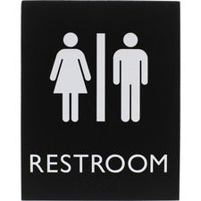 Lorell Unisex Restroom Sign [SIGN;8.5"X6.75"ADA;UNISX;RR-EA]