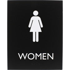 Lorell Women's Restroom Sign [SIGN;8.5X6.75;ADA;WMNS;RR-EA]