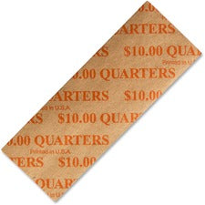 ICONEX Color-coded Flat Coin Wrappers [WRAPPERS;COIN;QUARTERS;$10-PK]