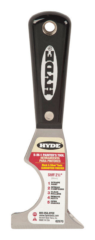 HYDE - Hyde Black & Silver 2-1/2 in. W Steel 5-in-1 Multi-Purpose Scraper Tools