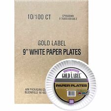 AJM 9" Dinnerware Paper Plates [PLATE;PAPER;COATED;9";WE-CT]