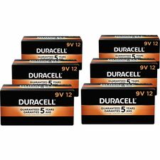 Duracell 9-Volt Coppertop Alkaline Batteries, 12-Packs - For Multipurpose - 9V - 6 / Carton
