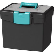 Storex File Storage Box with XL Storage Lid [BOX;FILE;W/XL LID;BLK/TL-EA]