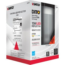 Satco 13W BR40 LED 2700K Bulb [BULB;LED;BR40;13W;2700K;DIM-EA]