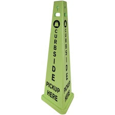 Impact TriVu 3-sided Curbside Pickup Safety Sign [KIT SIGN CURBSIDE PICK UP-CT]