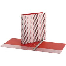 Oxford 1-1/2" Back-mounted Round Ring Binder [BINDER;1.5";REDPUNCHPOP-EA]