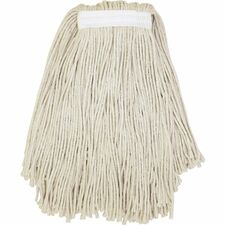 Genuine Joe Narrow Band Mophead - Cotton, Fiber, Yarn - 1Each [MOP;WET;20OUNCE;CUTEND-EA]