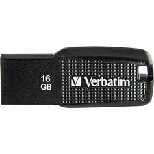 16GB Ergo USB Flash Drive - Black - 16GB - Black