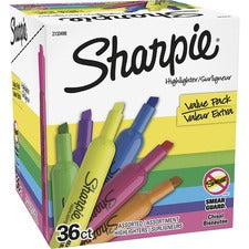 Sharpie Tank Highlighters - Chisel Marker Point Style - Multicolor - 36 / Box