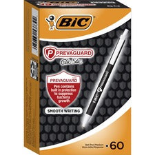 BIC PrevaGuard Clic Stic Antimicrobial Pens [PEN;ANTIMICROBIAL;60PK;BK-BX]