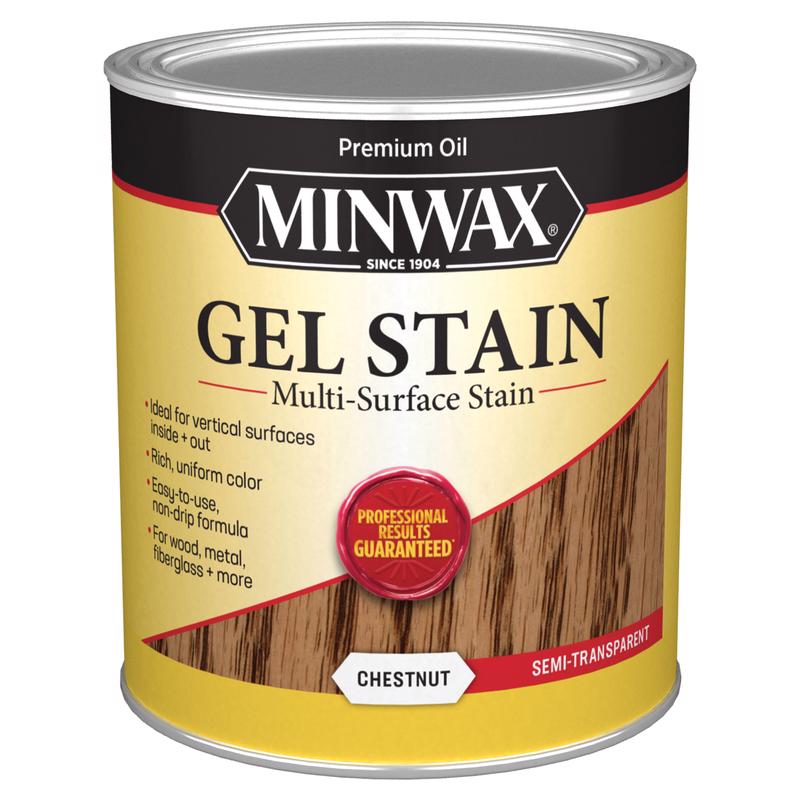 MINWAX - Minwax Semi-Transparent Chestnut Oil-Based Gel Stain 1 qt