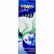 Prang Charcoal Pencils - Black Lead - 12 / Pack [PNCLS;CHARCOAL;PPRWRPD;MED-PK]