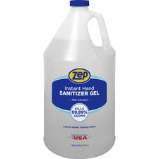 Zep Hand Sanitizer Gel - Clean Scent - 1 gal (3.8 L) - Kill Germs - Hand - Clear - Residue-free - 1 Each