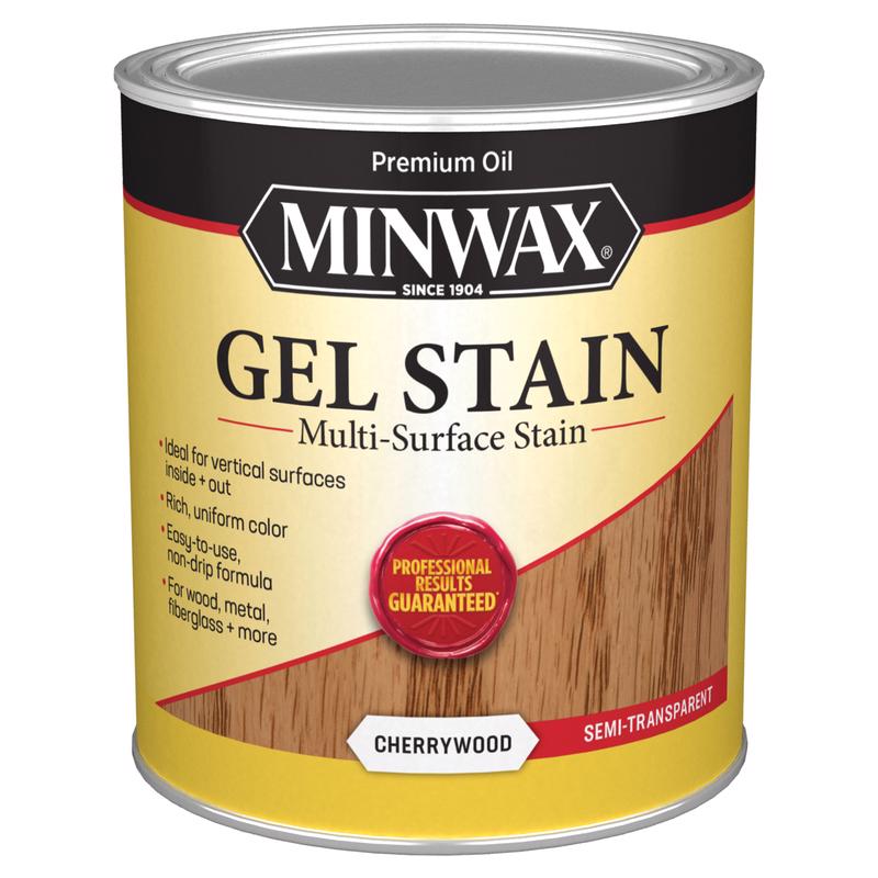 MINWAX - Minwax Semi-Transparent Cherrywood Oil-Based Gel Stain 1 qt