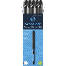 Schneider Slider Basic XB Ballpoint Pen [PEN;SLIDERXB;BLPNT;1.4MM;BK-PK]