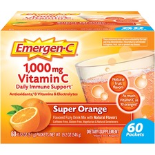 Emergen-C Super Orange Vitamin C Drink Mix - For Immune Support - Super Orange - 1 Each - 60.0 Per Box