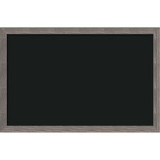 U Brands Decor Magnetic Chalkboard - 23" Width x 35" Height - Rustic Wood Frame - Horizontal/Vertical - 1 Each