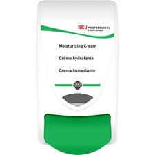SC Johnson Moisturizing Cream Dispenser - 1 Each - Green - Plastic, Glass