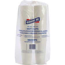 Genuine Joe 20 oz Disposable Hot Cups [CUP;SINGLE;HOT;20 OZ-PK]