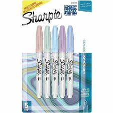 Sharpie Mystic Gems Permanent Markers - Fine Marker Point - Multi - 5 / Pack