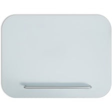 U Brands Magnetic White Glass Dry-Erase Board, 35" X 23"