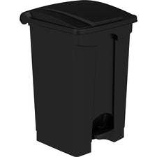 Safco Plastic Step-on Waste Receptacle [TRASH RECEPTACLE;BLK;12GAL-CT]