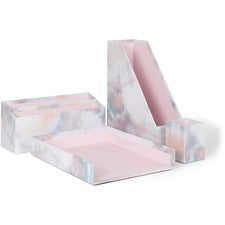 U Brands 4 Piece Desk Organization Kit [DESKORGST;PPRWRPPD;SOFTDYE-EA]