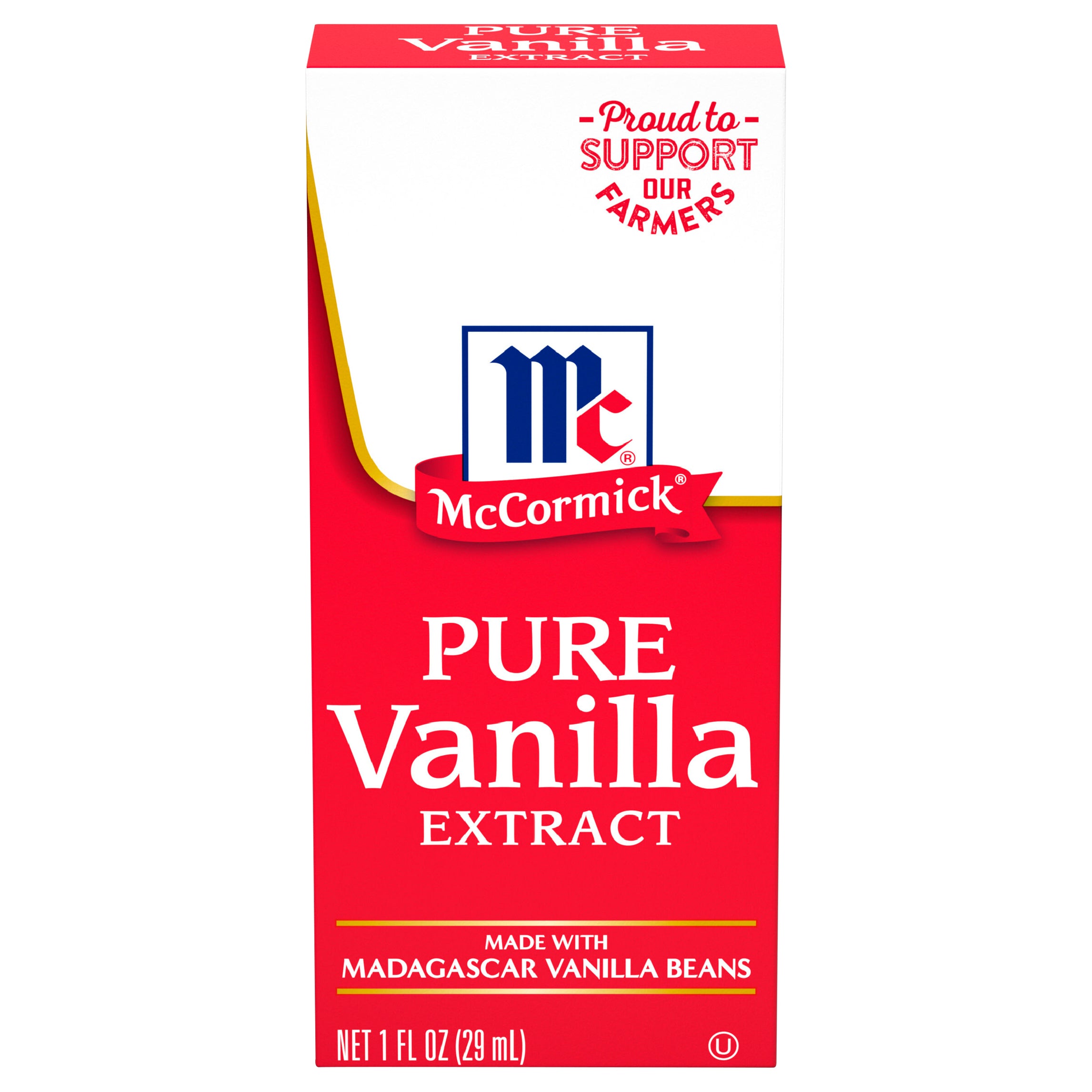 McCormick All Natural Pure Vanilla Extract, 1 fl oz - Case of 12