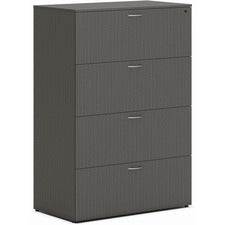 HON Mod HLPLLF3620L4 Lateral File - 36" x 20"53" - 4 Drawer(s) - Finish: Slate Teak