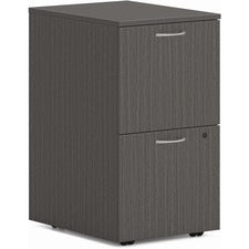 HON Mod HLPLPMFF Pedestal - 15" x 20"28" - 2 x File Drawer(s) - Finish: Slate Teak