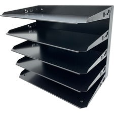 Huron Horizontal Slots Desk Organizer [ORGNZR HORZ 5 LGL SLOT BK-EA]