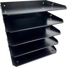 Huron Horizontal Slots Desk Organizer [HORZ 5- CMPRTMT ORGNZR; BK-EA]