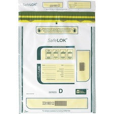 ControlTek SafeLOK Tamper-Evident Deposit Bags [BAG;DEPOST;TMP-EVD;12X16;CL-PK]