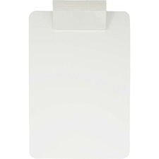 Saunders Antimicrobial Clipboard - 8 1/2" x 11" - White - 1 Each