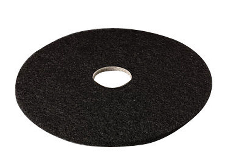 3M - 3M 19 in. D Non-Woven Natural/Polyester Fiber Floor Pad Disc Black - Case of 5